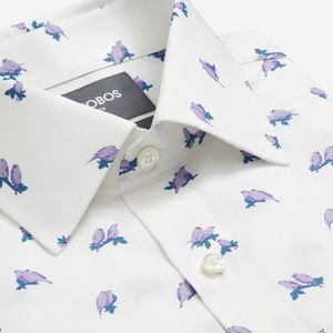 BONOBOS Purple Canaries Jetsetter Shirt